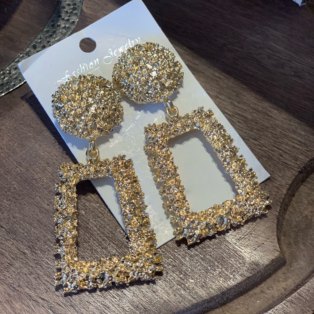 Vintage Statement Geometric Dangle Drop Earrings